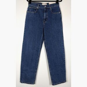 Everlane The Way High Jean 28L Straight Leg Organic Cotton NWT